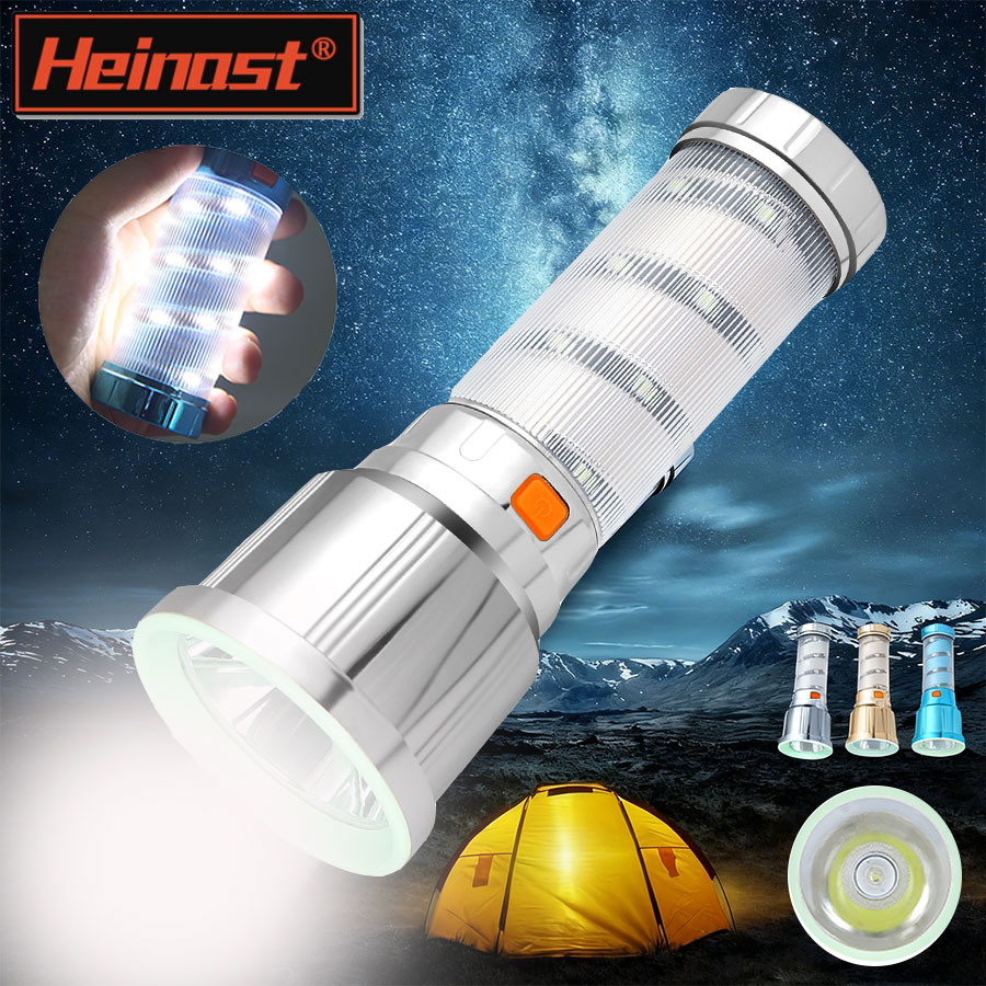 Tactical Flashlight Rechargeable - High Power LED Flashlights Camping Torch