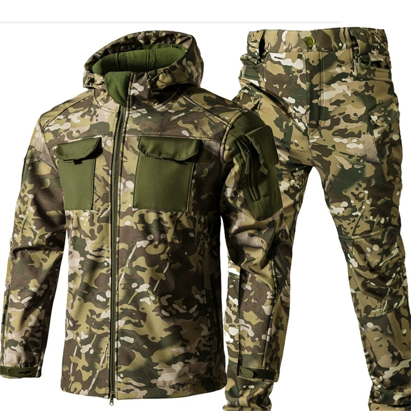 Camouflage Hunting Jacket - Winter Outdoor Thermal Soft Shell Jacket