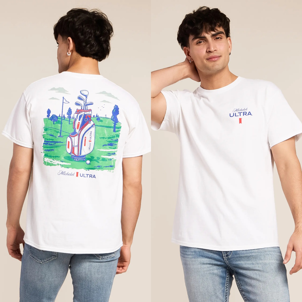 Outdoor Hunting Graphic Tees - Golf Classic Beer Brand Traditional Outdoor
