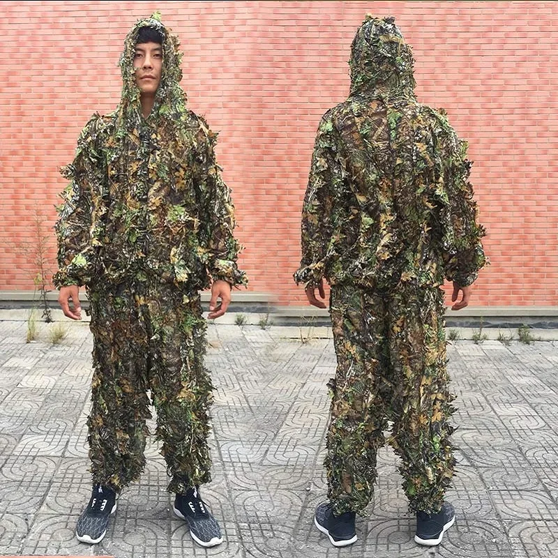 Camouflage Hunting Jacket - Men Women Kids Outdoor Ghillie Suit