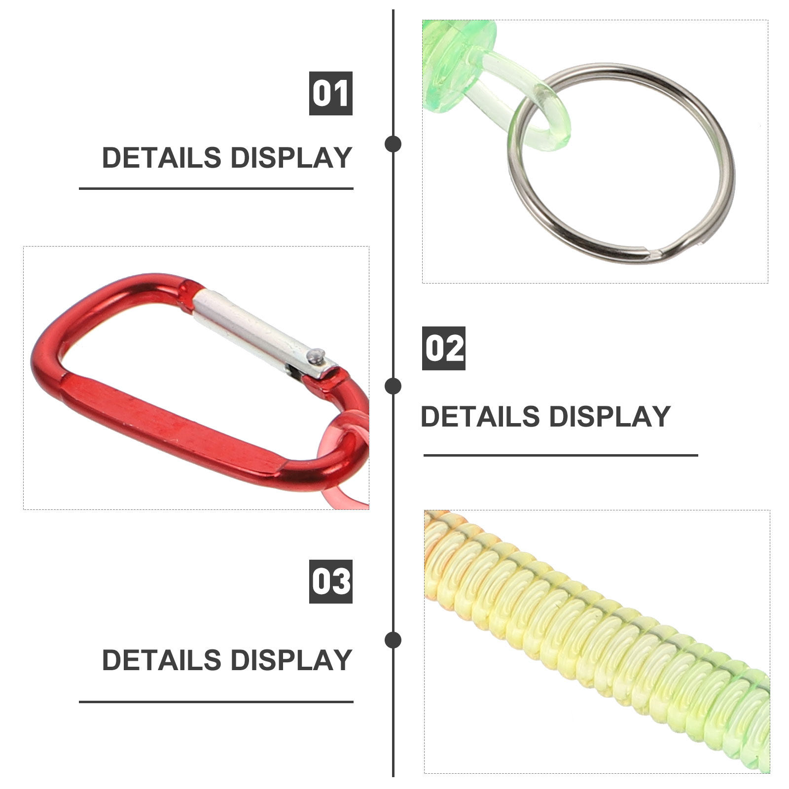 5Pcs Linking Buckle Spring Rop - đánh giá và giá Is Hunting Outdoor Recreation