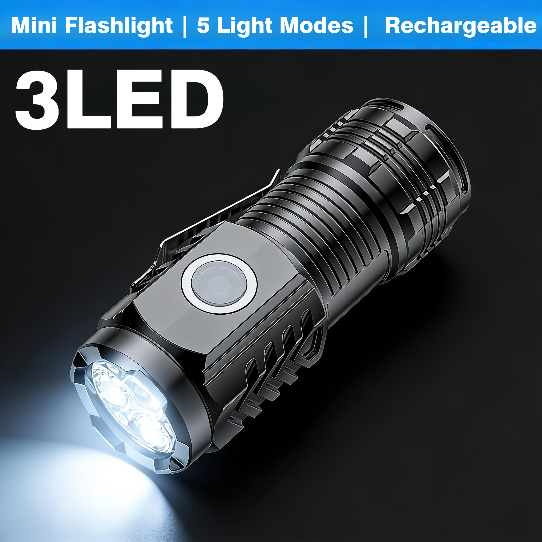 Portable Mini 3 LED Handheld F - đánh giá và giá Tactical Flashlight Rechargeable
