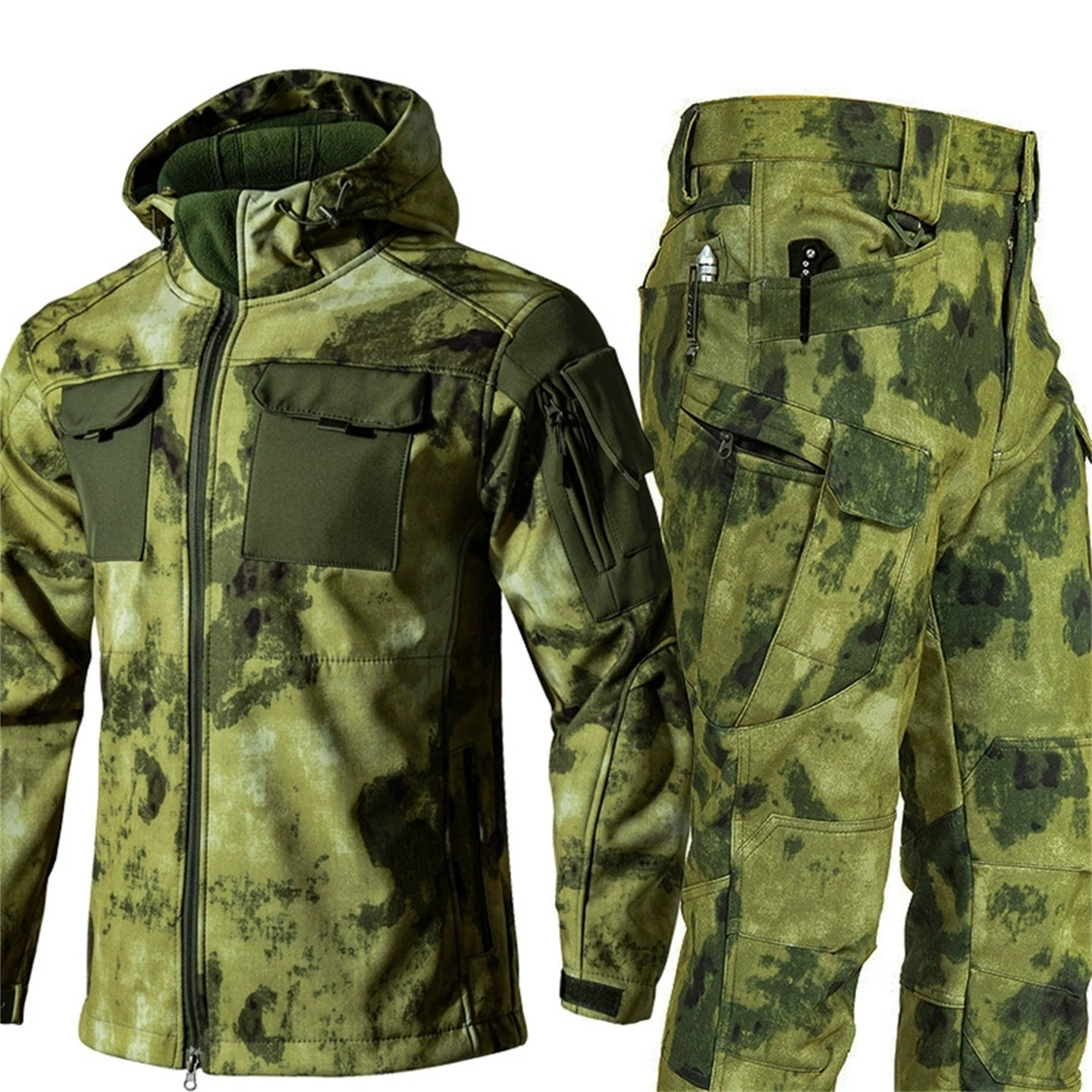 Winter Outdoor Thermal Soft Sh - đánh giá và giá Camouflage Hunting Jacket