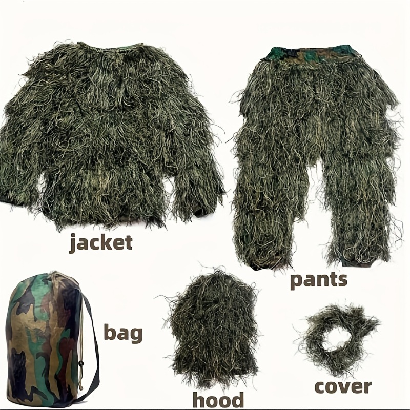 5-in-1 Camouflage Ghillie Suit - đánh giá và giá Outdoor Hunting Photography