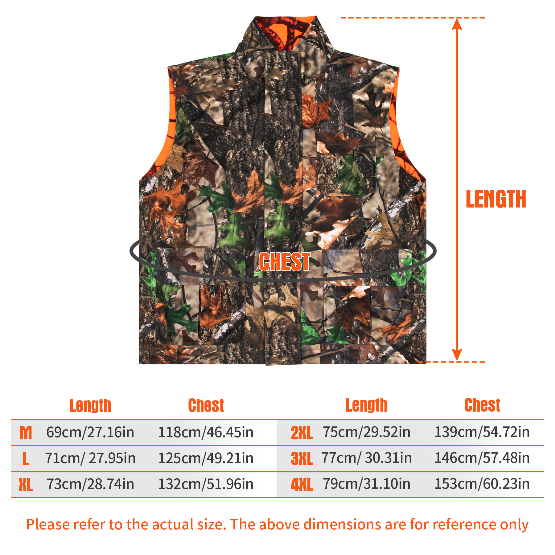 Orange Hunting Vest Men's Slee - đánh giá và giá Camouflage Hunting Jacket
