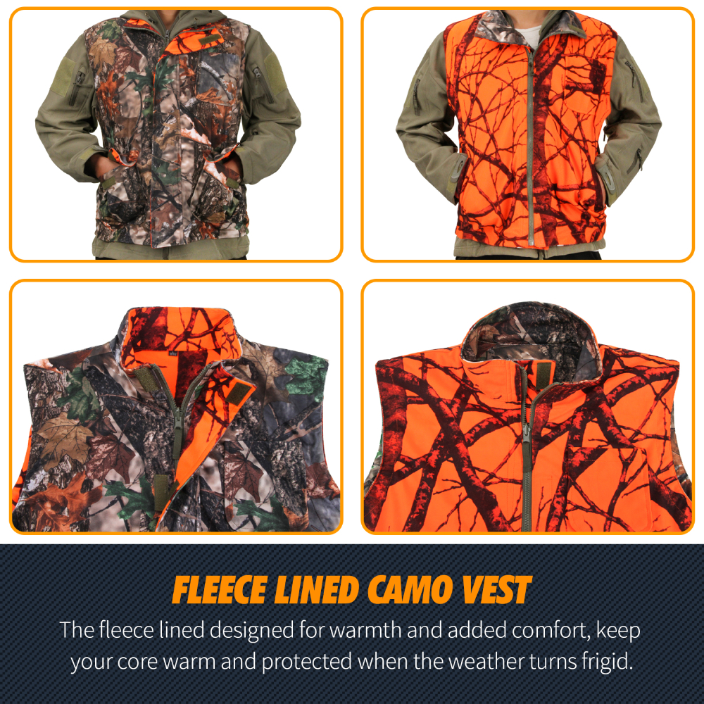 Orange Hunting Vest Men's Slee - đánh giá và giá Camouflage Hunting Jacket