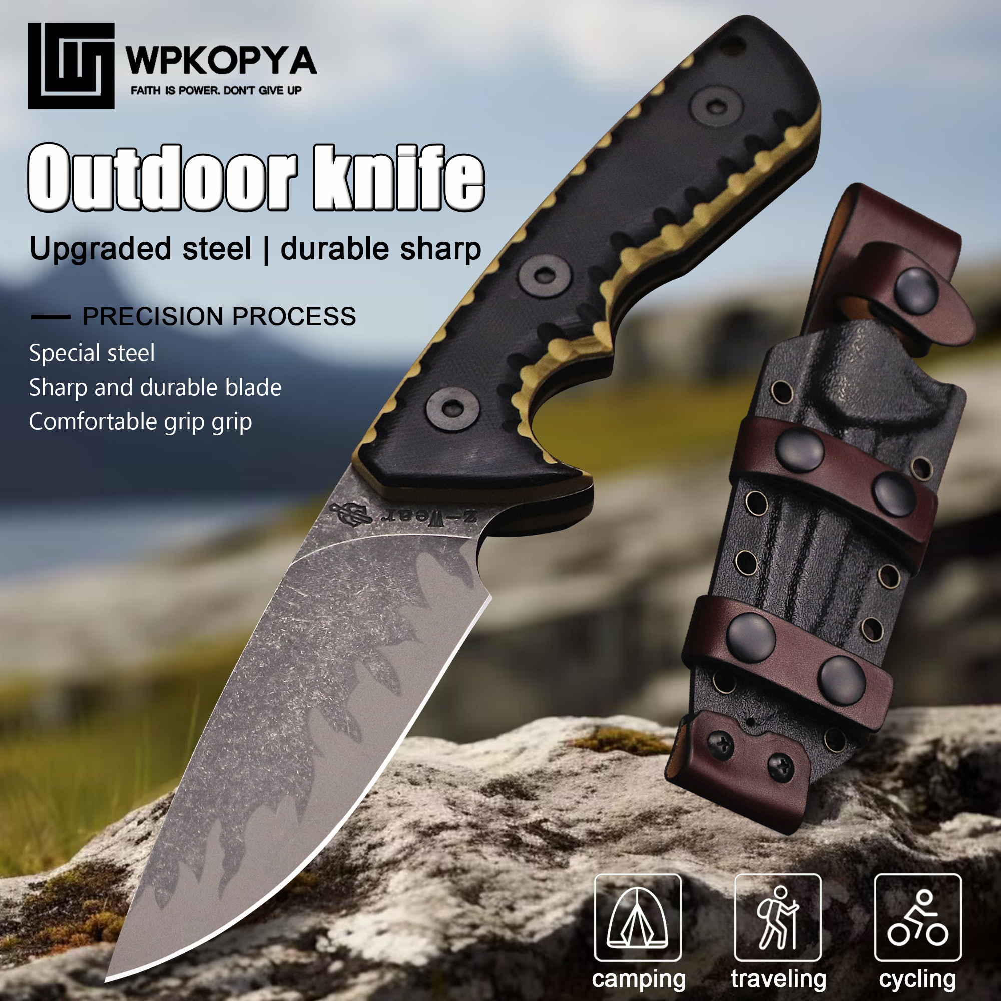 M-L (USA) DC53 Stone Washed Fu - đánh giá và giá Hunting Outdoor Edge Knives