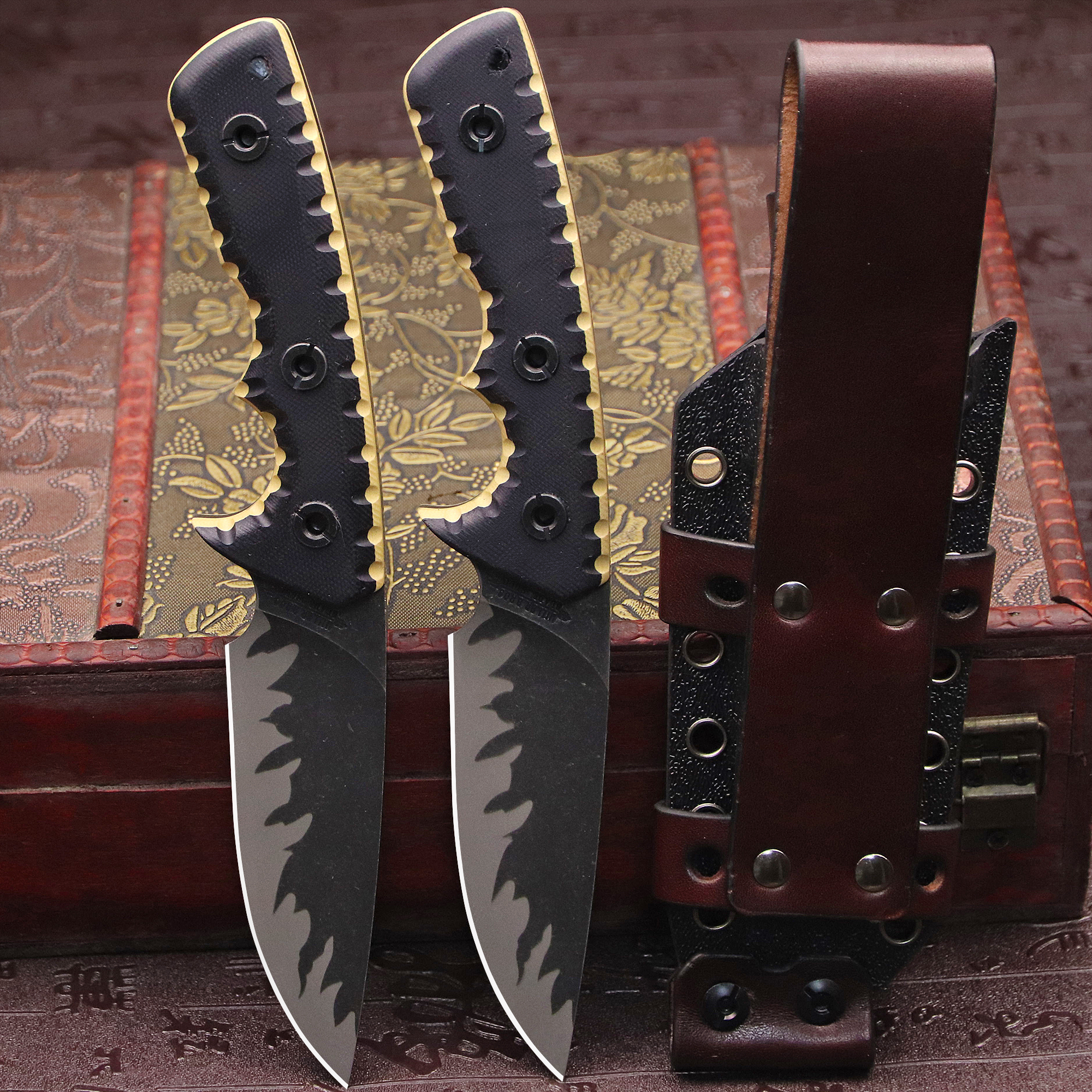 M-L (USA) DC53 Stone Washed Fu - đánh giá và giá Hunting Outdoor Edge Knives