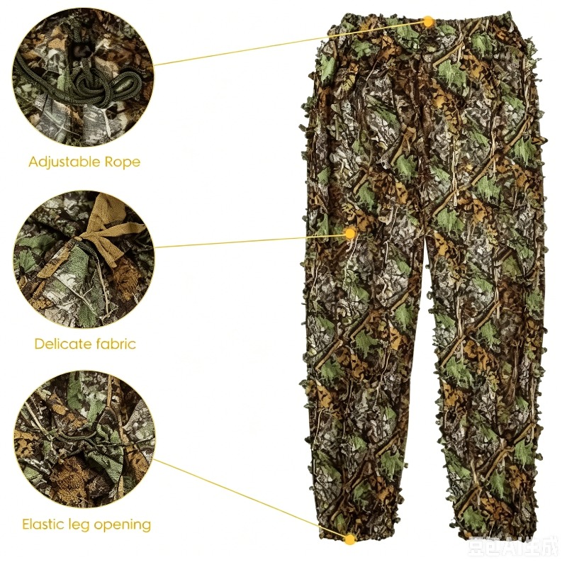 3D  Leafy Bionic Camouflage Hu - đánh giá và giá Outdoor Hunting Photography