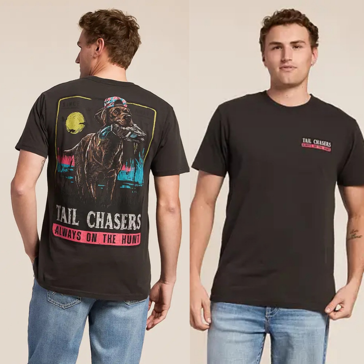 Tail Chasers Club Skeleton Hun - đánh giá và giá Outdoor Hunting Graphic Tees