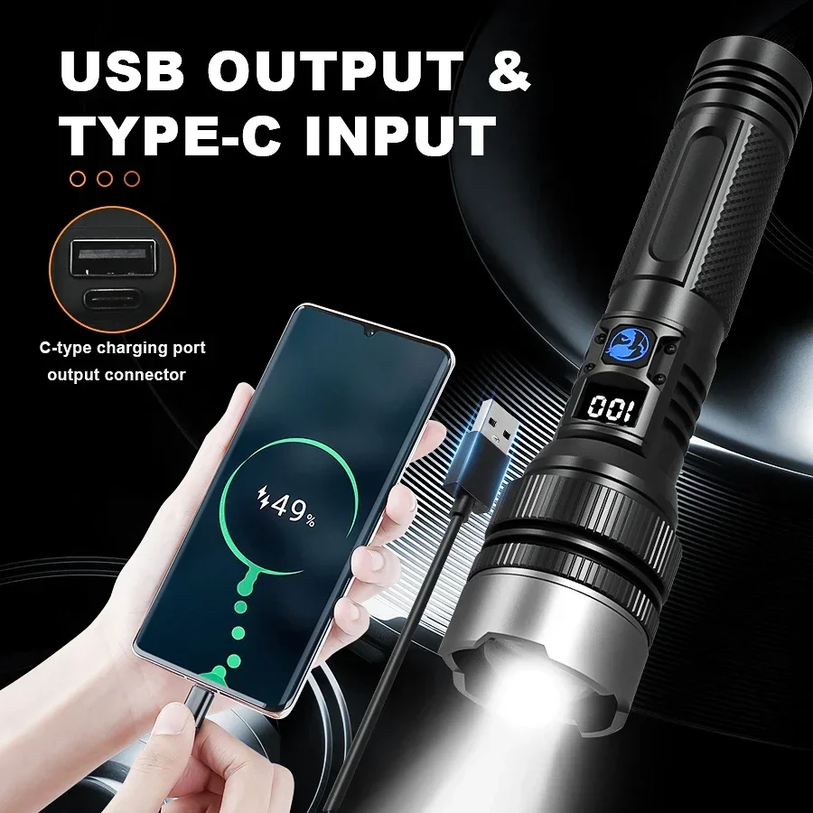 Ultra-Bright Rechargeable Flas - đánh giá và giá Tactical Flashlight Rechargeable