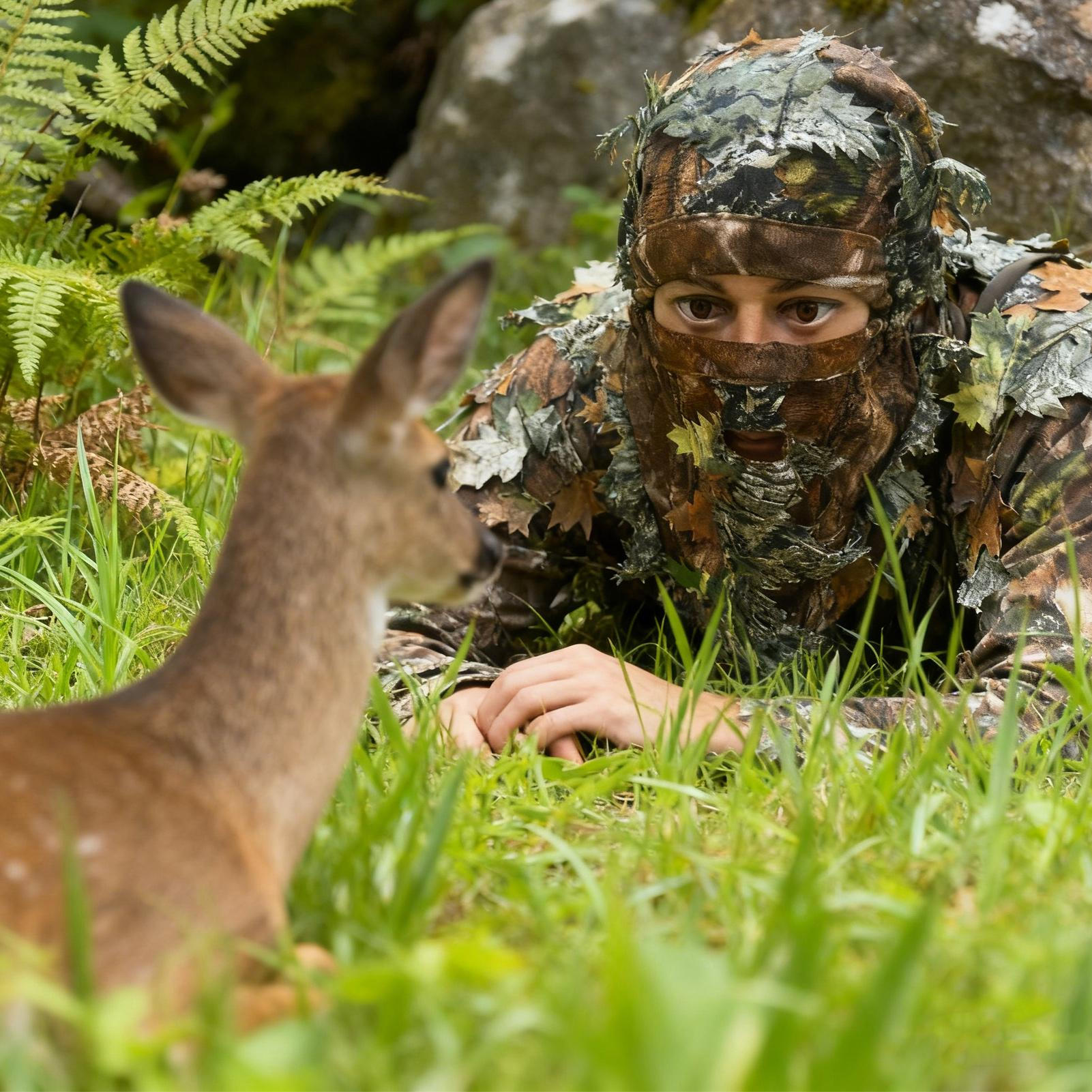 3D Leafy Ghillie Hat Full Face - đánh giá và giá Outdoor Hunting Photography