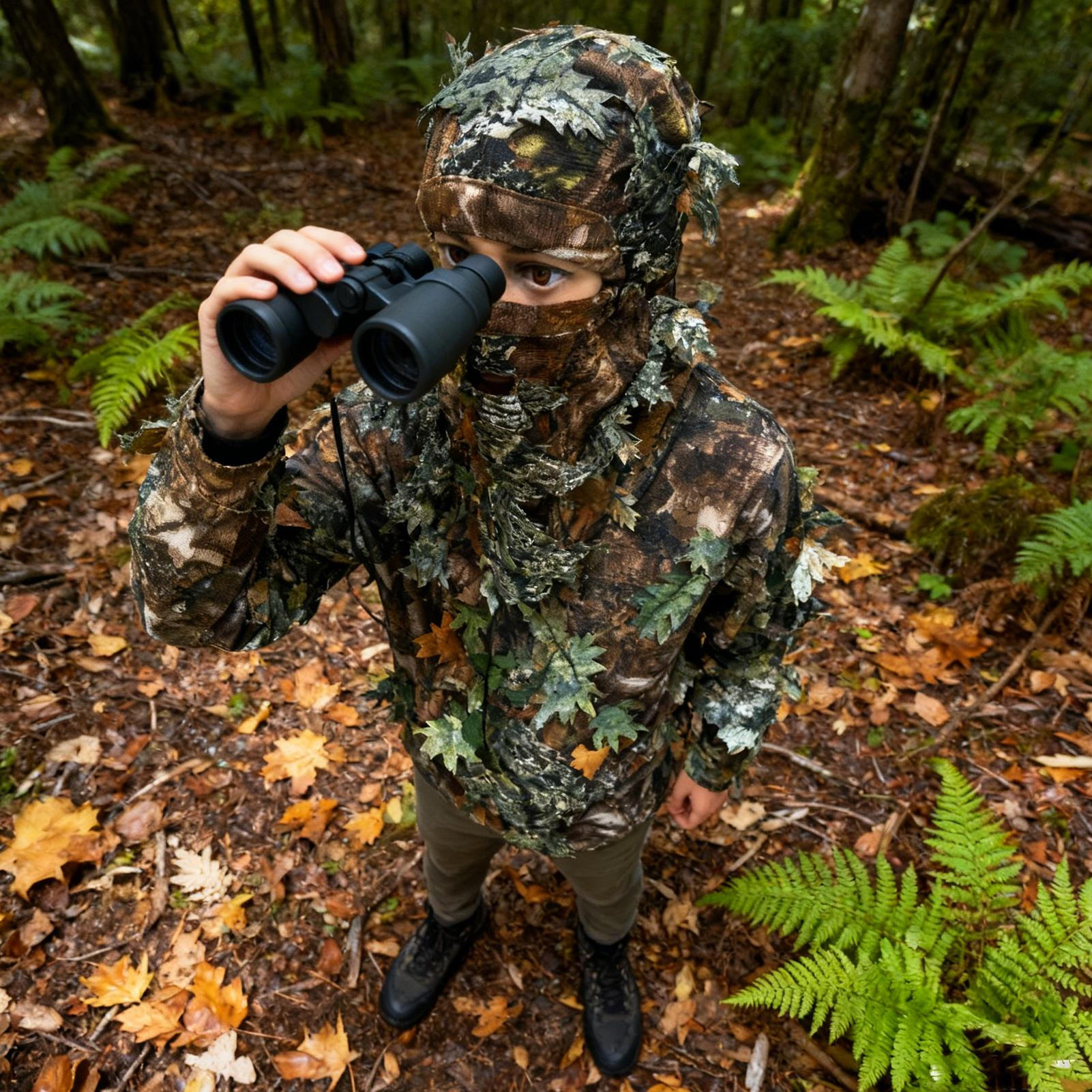 3D Leafy Ghillie Hat Full Face - đánh giá và giá Outdoor Hunting Photography
