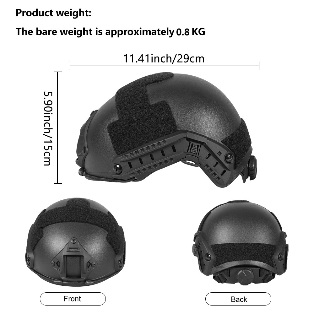 BOOIU Tactical Airsoft Helmet  - đánh giá và giá Outdoor Hunting Kit