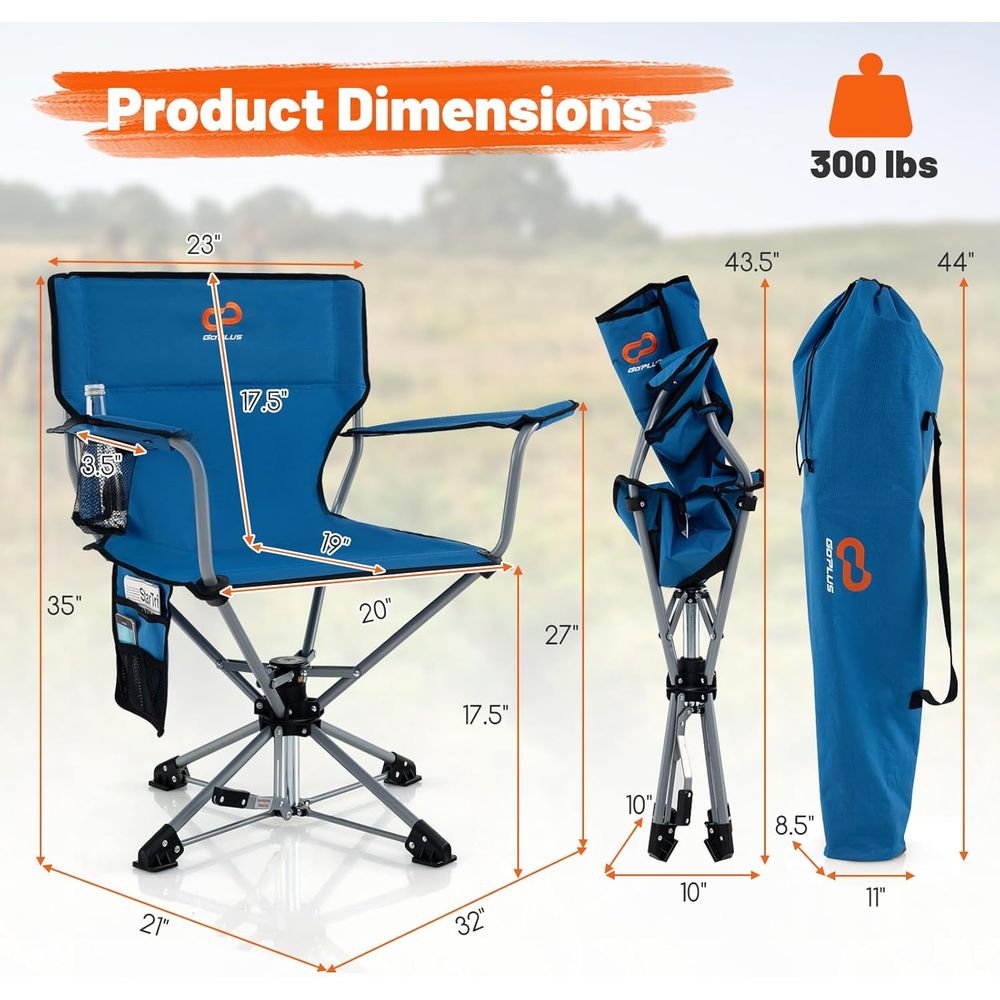 360 Degree Swivel Folding Hunt - đánh giá và giá Hunting And Fishing Outdoor Chairs