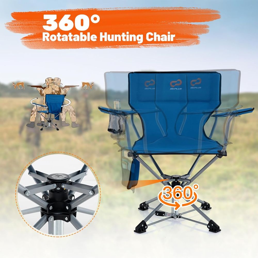 360 Degree Swivel Folding Hunt - đánh giá và giá Hunting And Fishing Outdoor Chairs
