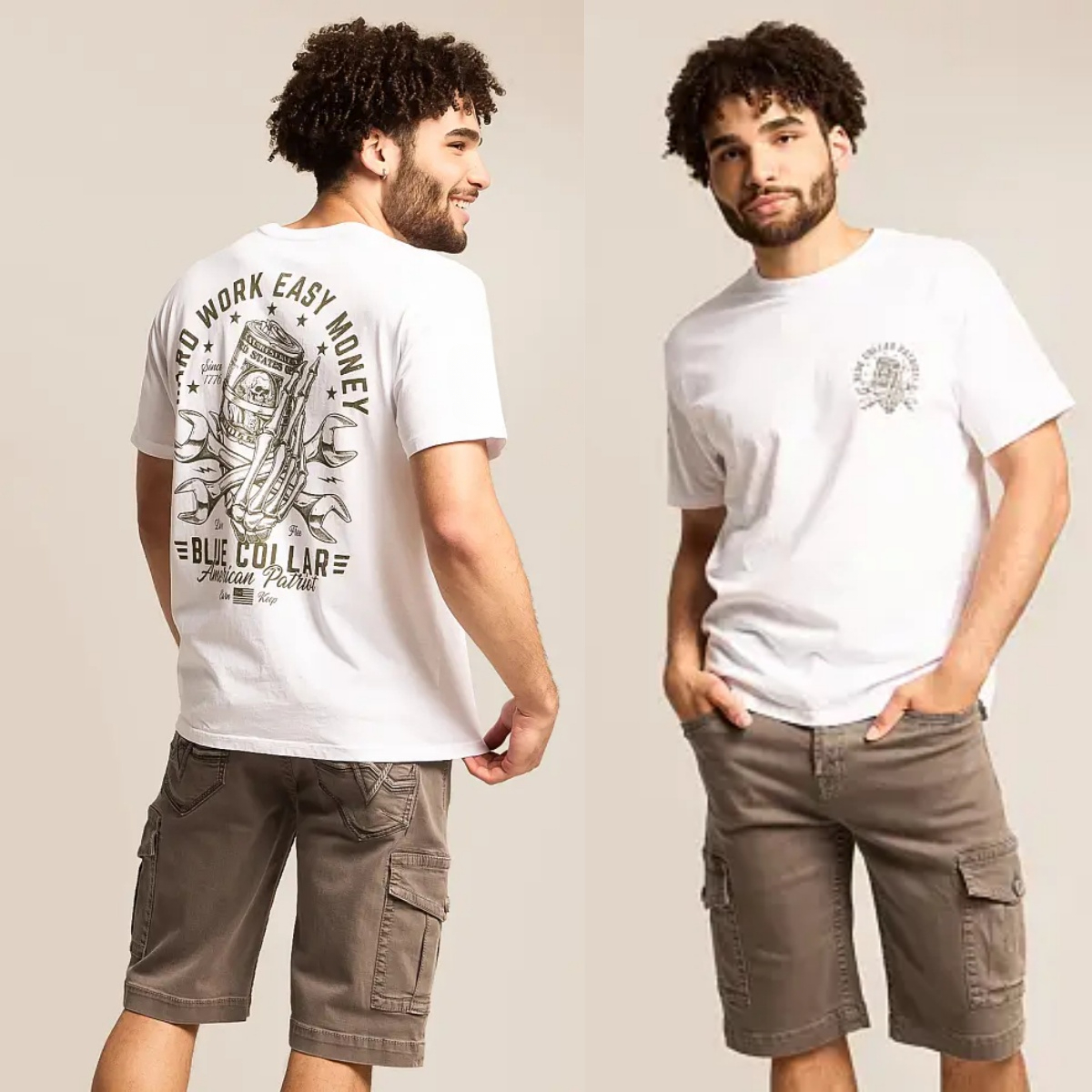 Blue Collar Hard Work Outdoor  - đánh giá và giá Outdoor Hunting Graphic Tees