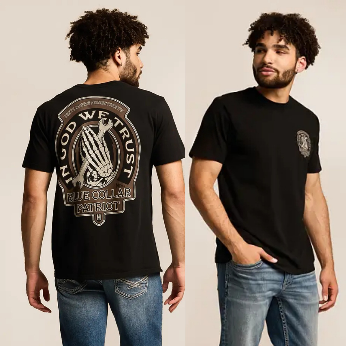 Blue Collar Hard Work Outdoor  - đánh giá và giá Outdoor Hunting Graphic Tees