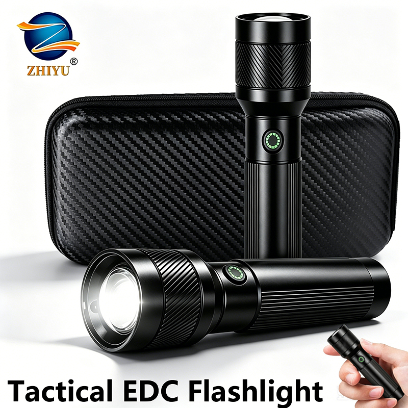 1200LM EDC Handheld Flashlight - đánh giá và giá Tactical Flashlight Rechargeable