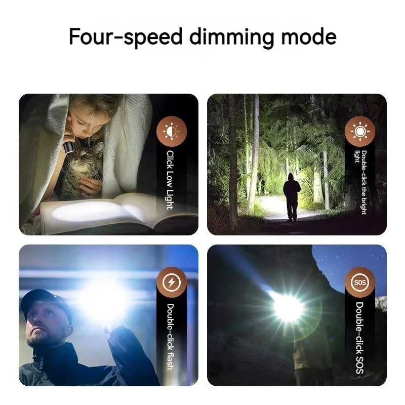 1200LM EDC Handheld Flashlight - đánh giá và giá Tactical Flashlight Rechargeable