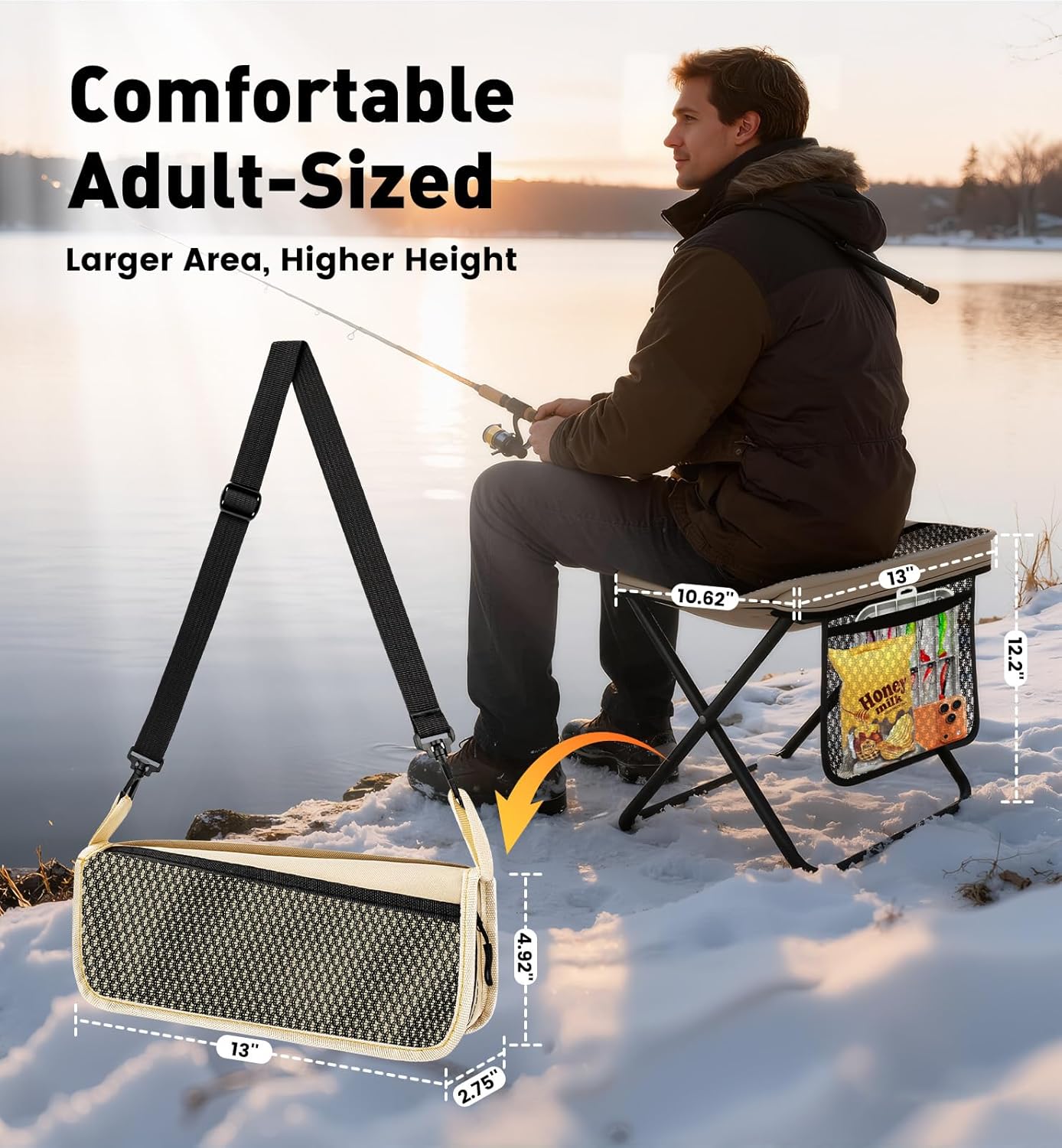 2 Pack Portable Folding Stools - đánh giá và giá Hunting And Fishing Outdoor Chairs
