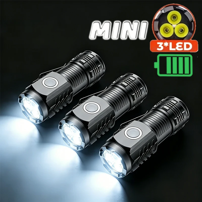 Portable Mini 3 LED Handheld F - đánh giá và giá Tactical Flashlight Rechargeable