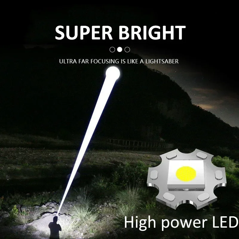900000LM Powerful LED Flashlig - đánh giá và giá Tactical Flashlight Rechargeable