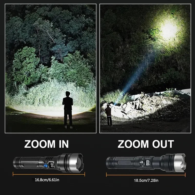 900000LM Powerful LED Flashlig - đánh giá và giá Tactical Flashlight Rechargeable