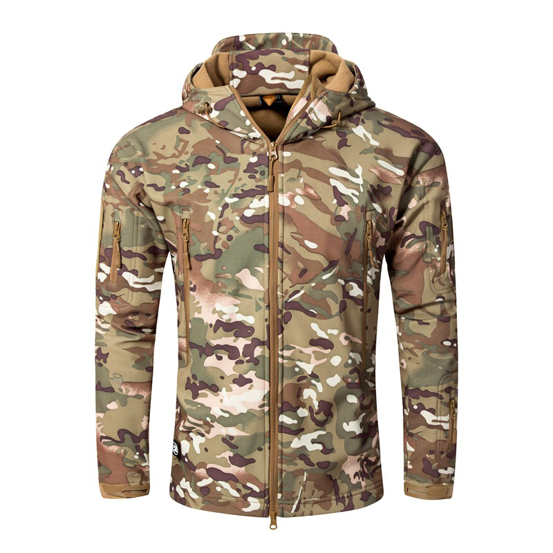 Men Outdoor TAD Shark Skin Sof - đánh giá và giá Camouflage Hunting Jacket