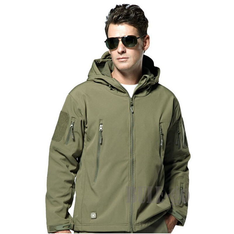 Men Outdoor TAD Shark Skin Sof - đánh giá và giá Camouflage Hunting Jacket