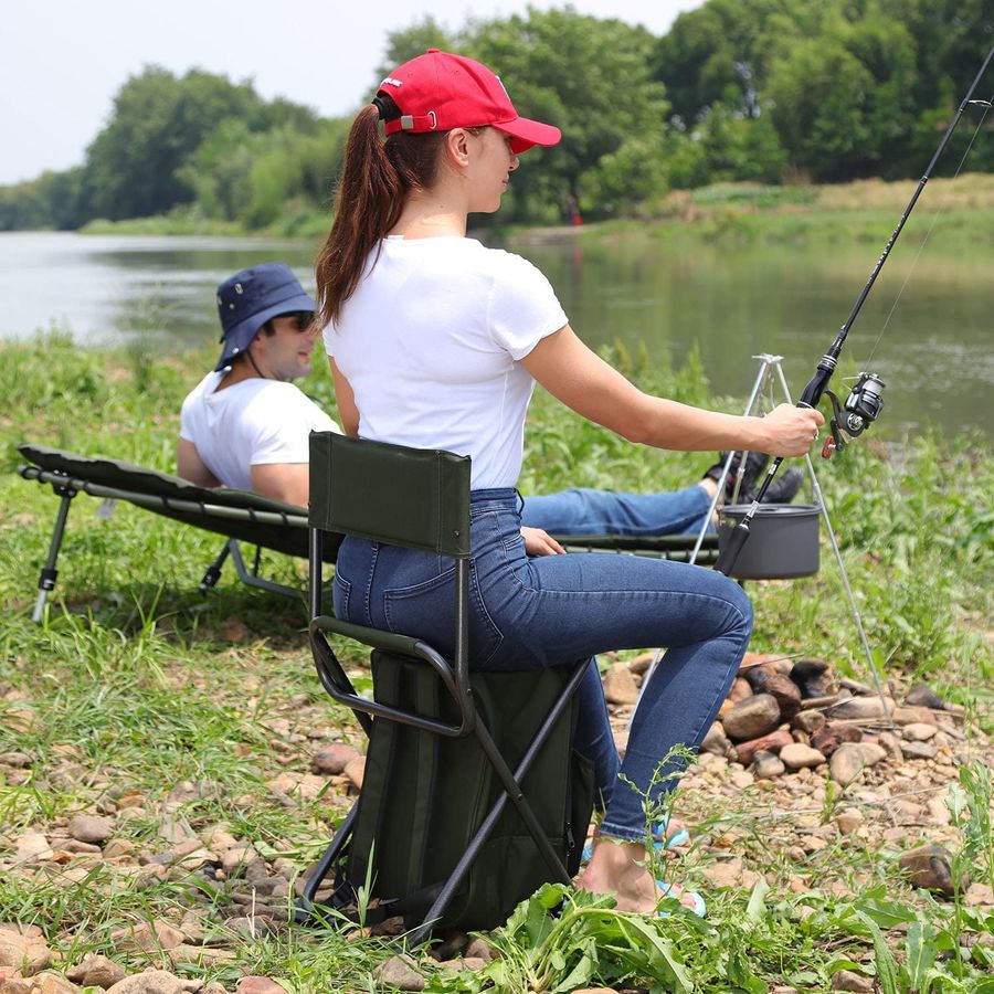 Backpack Cooler Chair Fishing  - đánh giá và giá Hunting And Fishing Outdoor Chairs
