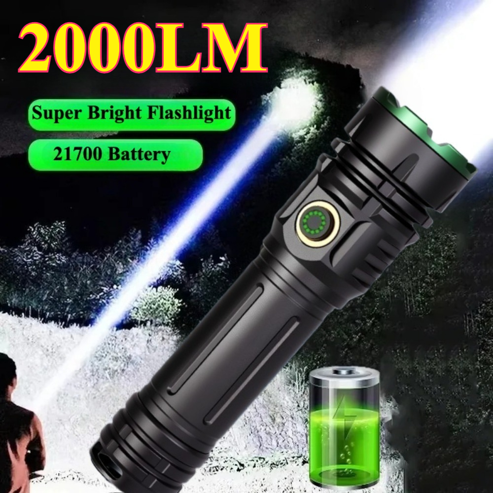 2000LM Super Bright Led Flashl - đánh giá và giá Tactical Flashlight Rechargeable