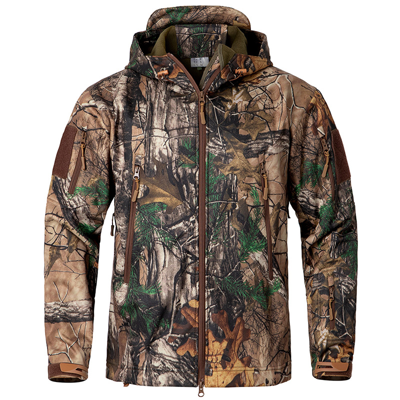 Men's Silent Soft Shell Camouf - đánh giá và giá Camouflage Hunting Jacket