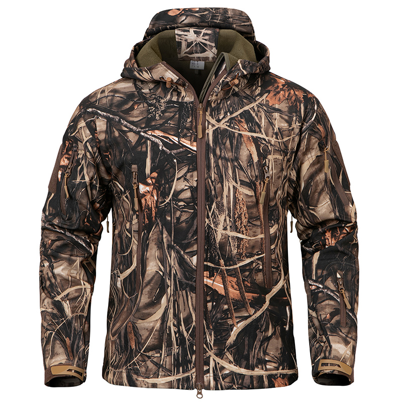 Men's Silent Soft Shell Camouf - đánh giá và giá Camouflage Hunting Jacket
