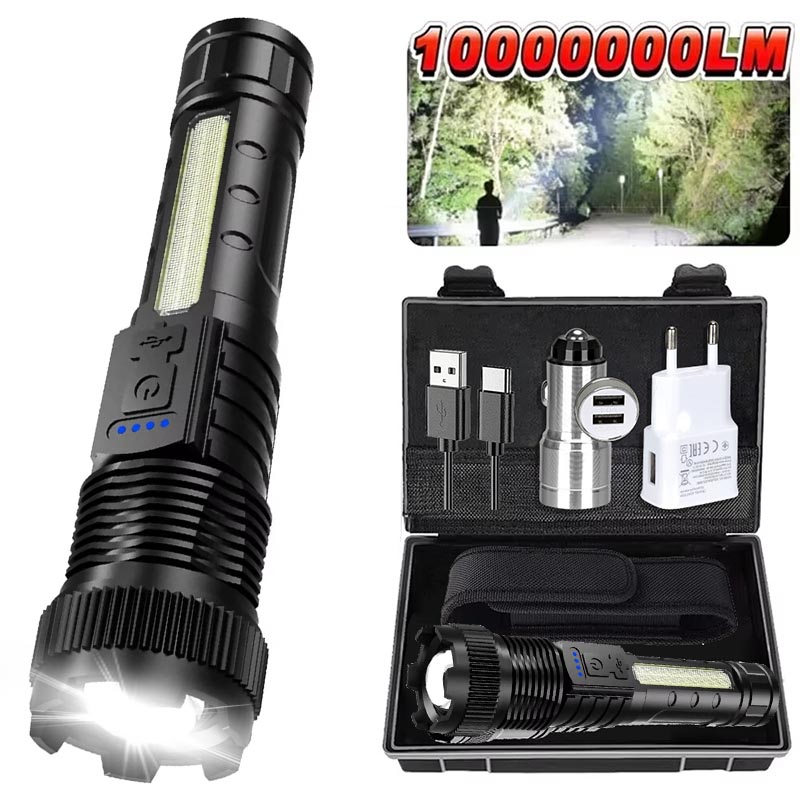 Ultra-bright LED Flashlight Re - đánh giá và giá Tactical Flashlight Rechargeable