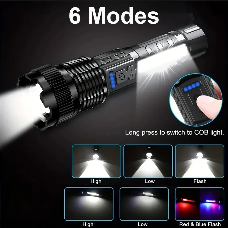 Ultra-bright LED Flashlight Re - đánh giá và giá Tactical Flashlight Rechargeable