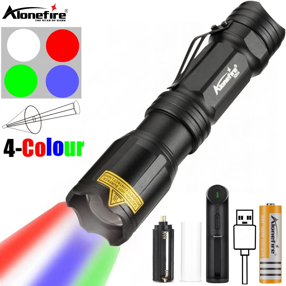 Zoom 4-Colour light LED Flashl - đánh giá và giá Outdoor Hunting Photography