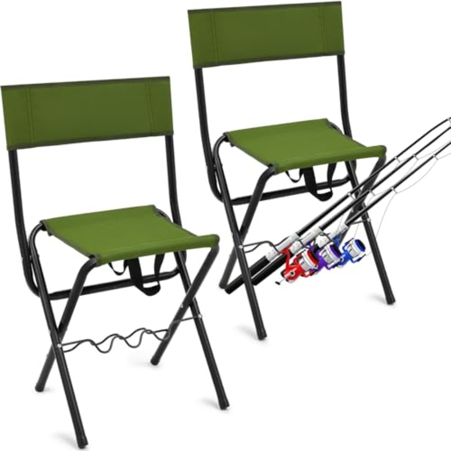 2 Pcs Summer Folding Fishing C - đánh giá và giá Hunting And Fishing Outdoor Chairs