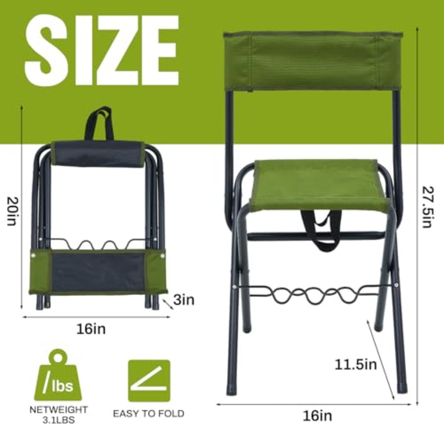 2 Pcs Summer Folding Fishing C - đánh giá và giá Hunting And Fishing Outdoor Chairs