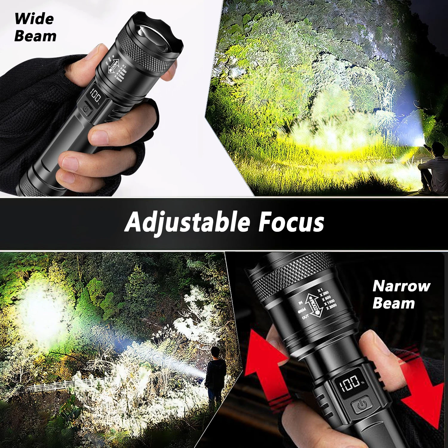 Ultra Bright LED Flashlight 20 - đánh giá và giá Tactical Flashlight Rechargeable
