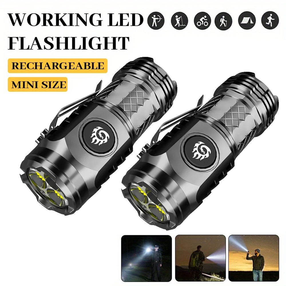 High Strong Power LED Flashlig - đánh giá và giá Tactical Flashlight Rechargeable