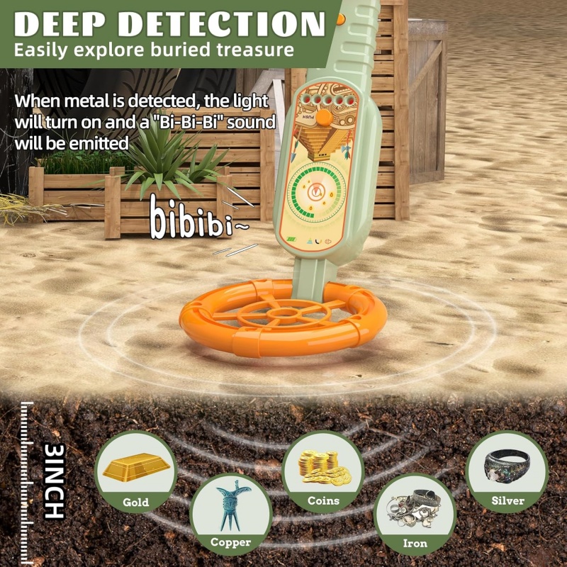 Kids Outdoor Metal Detector Ki - đánh giá và giá Outdoor Hunting Kit