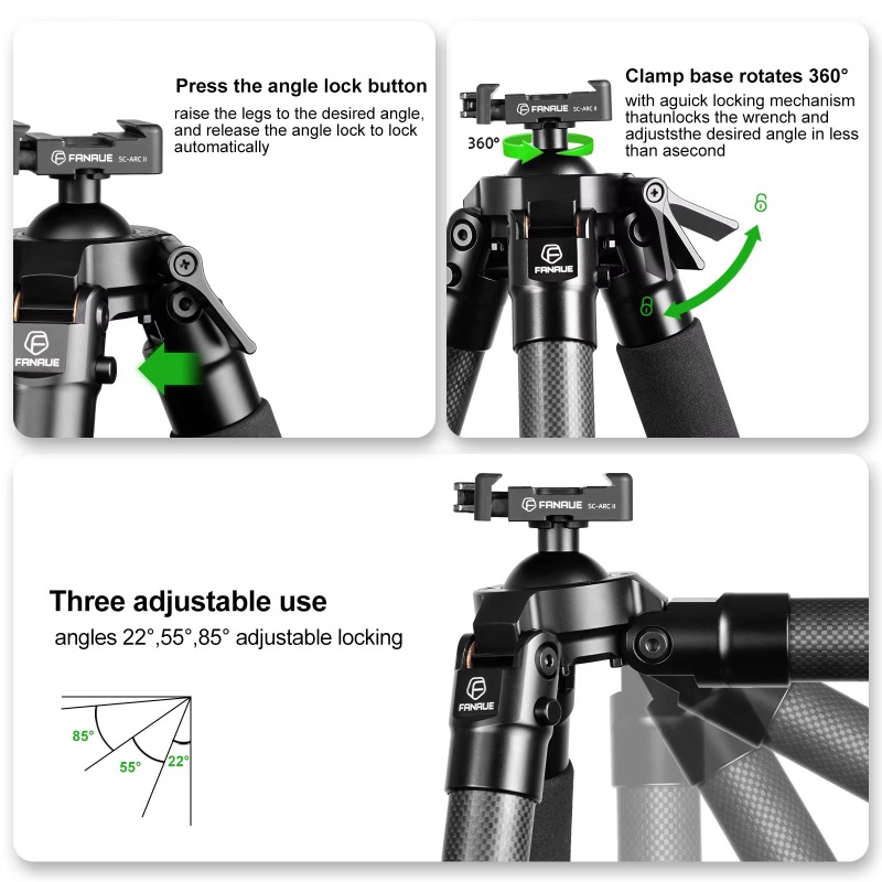 Outdoor Carbon Fiber Tripod Hi - đánh giá và giá Outdoor Hunting Photography
