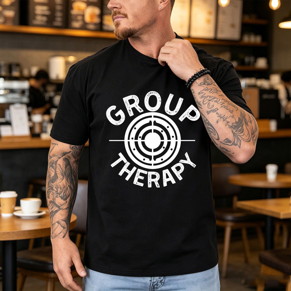 Group Therapy Shooting Target  - đánh giá và giá Outdoor Hunting Graphic Tees