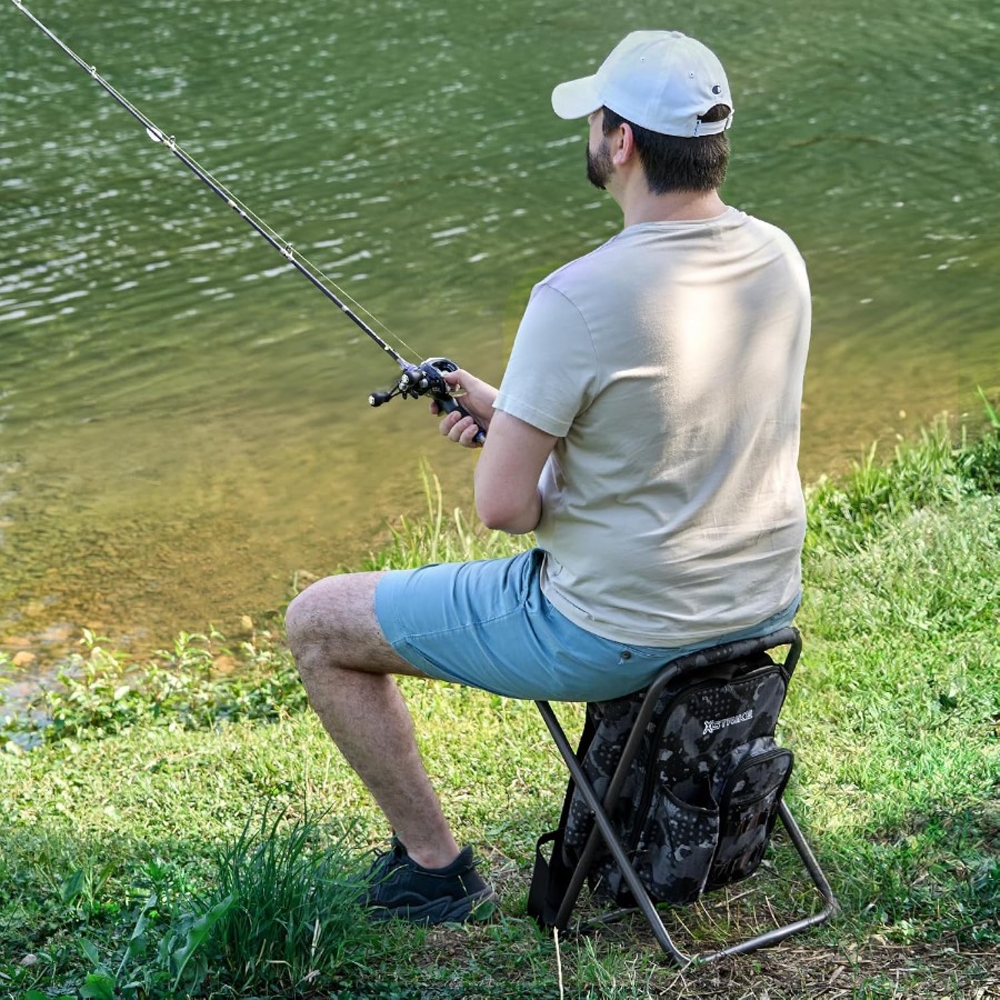 Portable Fishing Chair with Ad - đánh giá và giá Hunting And Fishing Outdoor Chairs