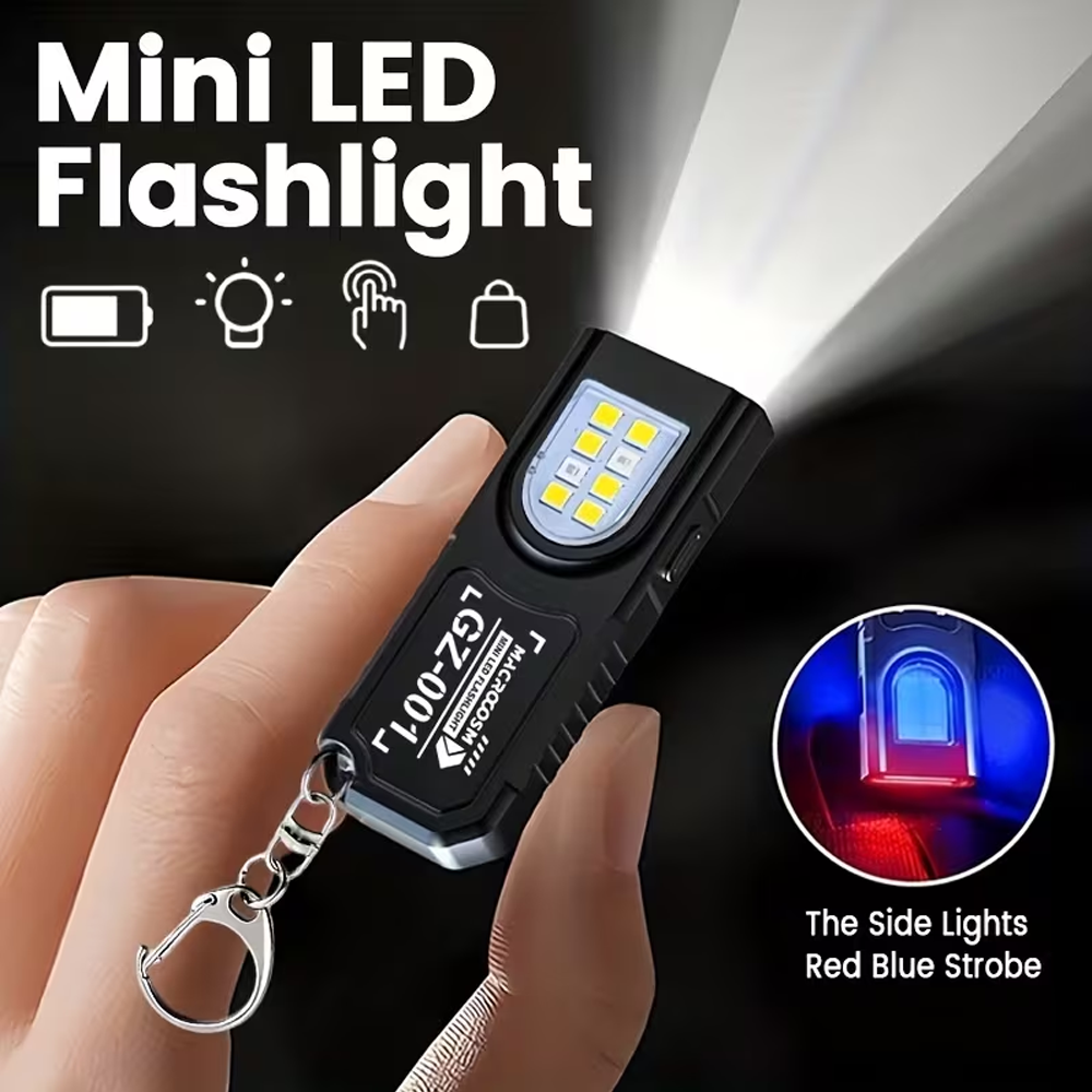 Mini COB LED Keychain Flashlig - đánh giá và giá Tactical Flashlight Rechargeable